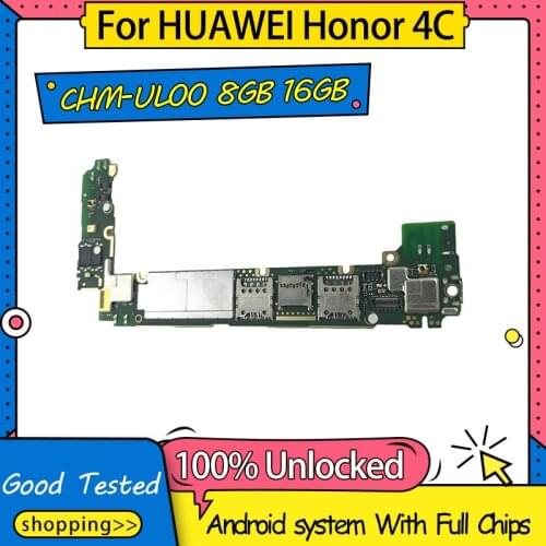 CHM-UL00 8GB 16GB For HUAWEI Honor 4c Motherboard,Original Unlocked Logic Board 8GB 16GB For HUAWEI Honor 4c Mainboard
