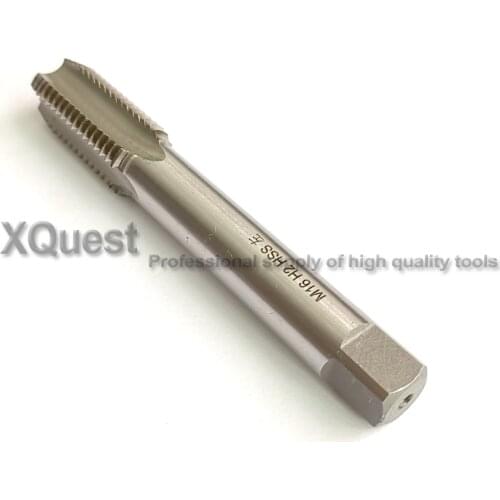 XQuest HSS Metric Screw Left Hand thread tap M16 M16X2 LH Fine Thread Straight Flute taps M16X1.5 M16X1.25 M16X1