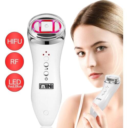 Mini HIFU Machine Ultrasound Machine Skin Care Products RF Fadiofrecuencia Facial Face Lifting Anti Wrinkles Ultrasound Therapi