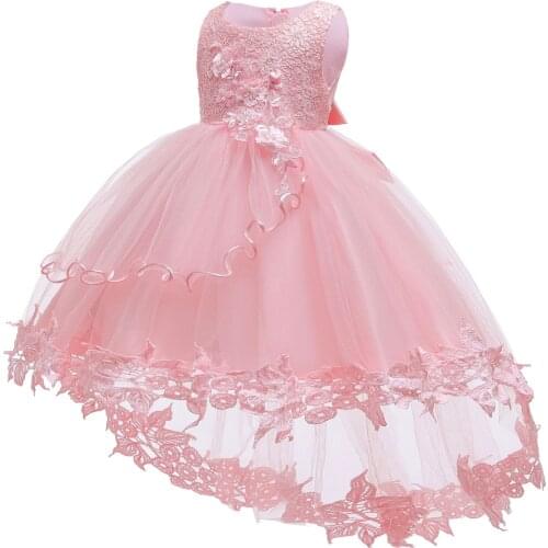 Girls' new tail dress dress lace baby princess one-year-old photography clothing net yarn sweet beauty baby pettiskirt