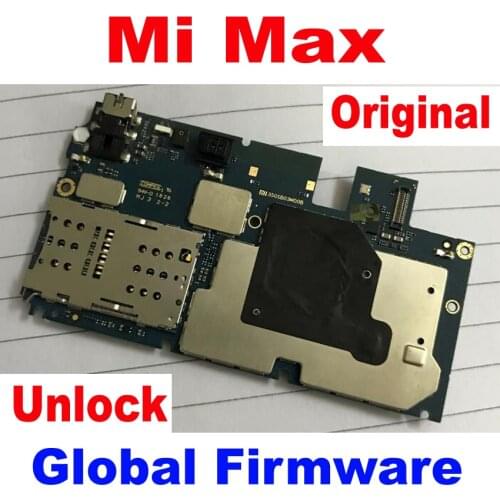 Original Unlock Best Working Mainboard Electronic Panel Motherboard flex Circuits Fee Cable For Xiaomi Mi Max Global FirmWare