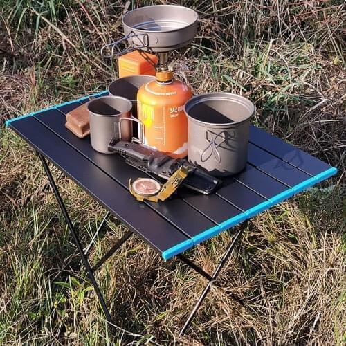 Portable Picnic Table Ultralight Aluminium Alloy BBQ Leisure Table Folding Outdoor Camping Table