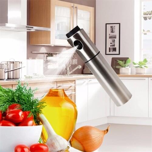 Olive Oil Sprayer for Cooking Versatile Stainless Steel Oil Bottle for Kitchen Outdoor BBQ Grilling and Roasting