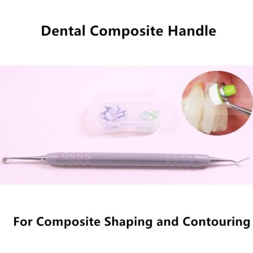 Dental Composite Resin Spatula Light Cure Handle Fast Quick Filling Material Instruments Molding Tools Foam Pads OptraSculpt Gre
