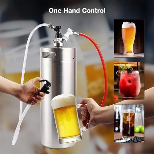 Silicone Tube Beer Line Tool Set With Picnic Tap Faucet Keg Tools Ball Barware Beer Lock Bar Home DIY Brewing Wine For Home B6H5