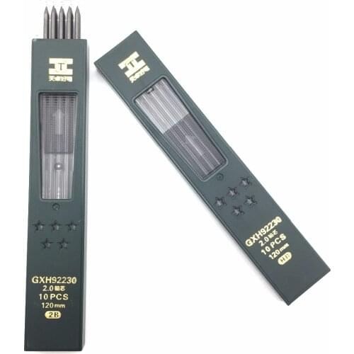 2.0 pencil lead core HB/2B pencil refill 120mm long for mechanical pencil and compasses
