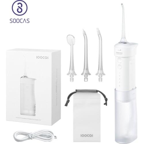 SOOCAS Drawable Portable Oral Irrigator W1 USB Typr-c Rechargeable Water Flosser Drawable Structure Portable Dental Water Jet