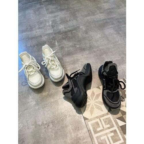 Large Size 35-40 Size All-Match Womens Shoes Spring And Summer New Fashion Thick-Soled Increased Casual Sports Shoes