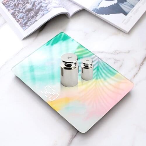 Graffiti Pattern Bathroom Scales Floor Body Weight Scale LED Digital Display Smart Balance Electronic Household Weighing Scales