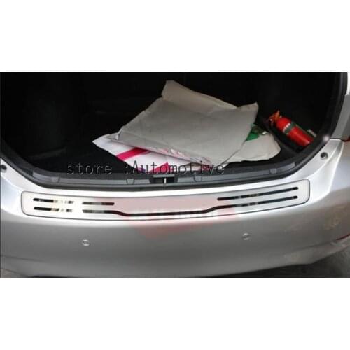 1 pcs 2007-2013 for Toyota Corolla High quality stainless steel Rear Bumper protector trunk bumper trim cover protector