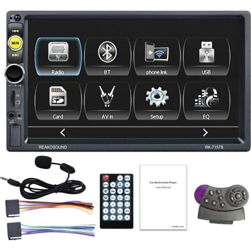 2DIN Car Radio 7 inch Bluetooth with Carplay Autoradio Audio MP5 Player AUX FM Stereo MP5 Receiver