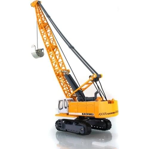 Tower rope excavators can toy Children Alloy Toy Plastic Car Model Crane Tower Rope Excavators Can Rotate Toys Vehicles