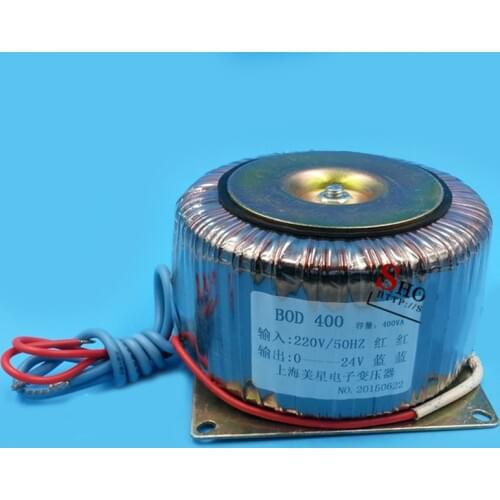 BOD 400W toroidal transformer 24V 16.6A power frequency single-phase toroidal transformer, all copper enameled wire