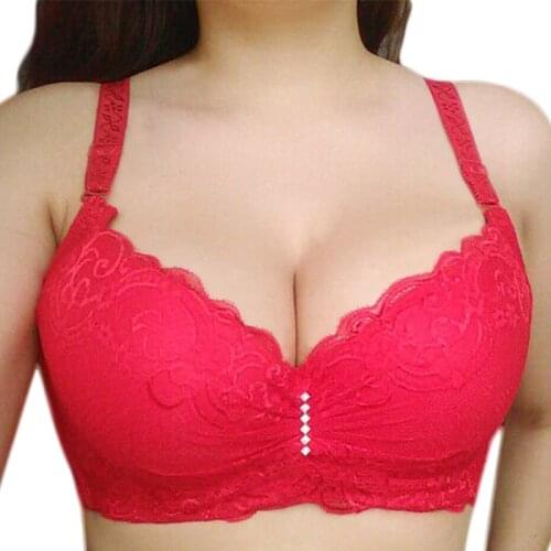 Bras for Womens bra plus big large size Super Push up bralette lace intimates Sexy lingerie Undrwear underwire E