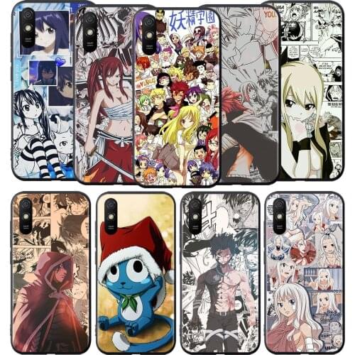 Fairy Tail Anime Silicone Cover For Xiaomi Redmi 9 9T 9C 8 7 6 Pro 9AT 9A 8A 7A 6A S2 5 5A 4X Plus Phone Case