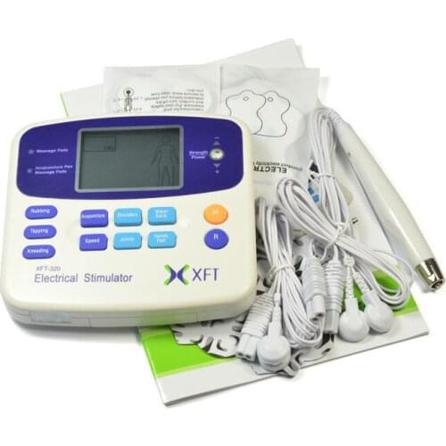 DUAL TENS MACHINE DIGITAL MASSAGE + ACCUPUNCTURE PEN Body Massager free shipping