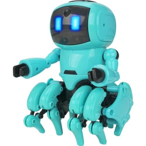 Intelligent Robot DIY Unassembled Toy Gesture Infrared sensor Obstacle Avoidance Following mode Robot Toy for children