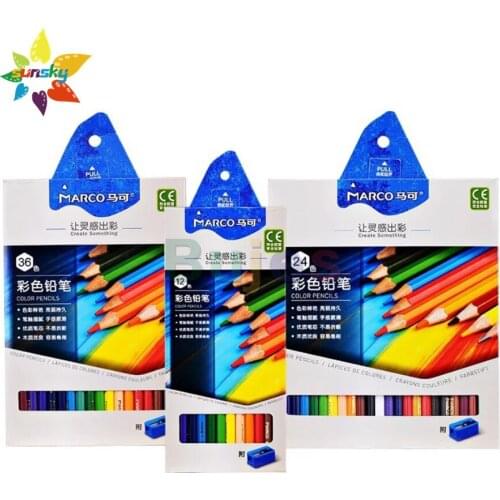 MARCO 4300 24/36/48/72 color Oil colored pencil professional painting color lead hand painted secret garden coloring art suit