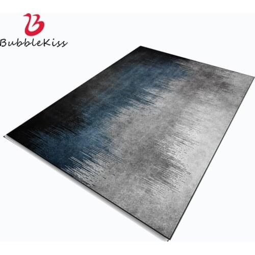 Bubble Kiss Nordic Style Carpet Abstract Blue Gray Gradient Bedside Area Rugs For Bedroom Decor Living Room Carpets Non-Slip Mat