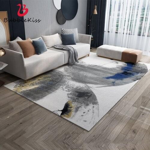 Bubble Kiss Customized Carpet for Home Living Room Nordic Style Abstract Pattern Bedroom Rug Thickened Short Plush Sofa Door Mat