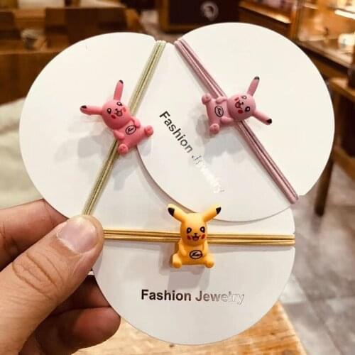 Japanese Style Hot Selling New Arrive Sweet Fresh Acrylic Cat Hair Band Fashion Hair Rope Lovely Hair Rings Headpiece Girls Kids