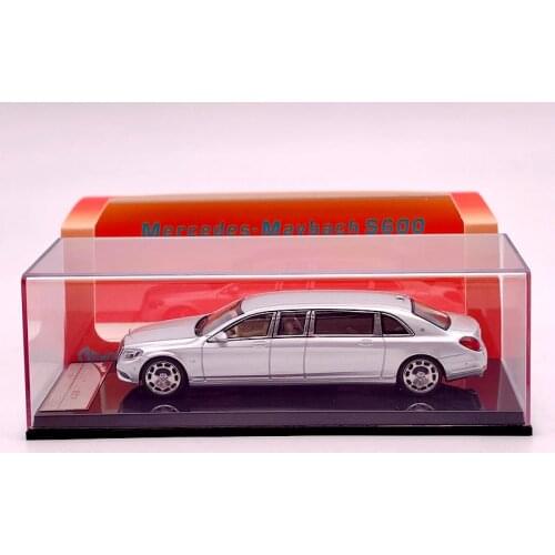 Stance Hunters 1:64 For M~bach S600 Pullman Alloy Diecast Models Car Collection Auto Toys Gift Silver