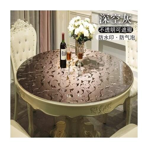 1.0MM Oil-proof Table Mat Party Wedding Decoration Customize Tablecloth PVC Round Table Cloth Plastic Mat Free Shipping