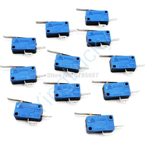 10Pcs Arcade Microswitch Happ Stype Button or LED Illuminated Button Micro Switch for Arcade Cabinet/Arcade Game Console