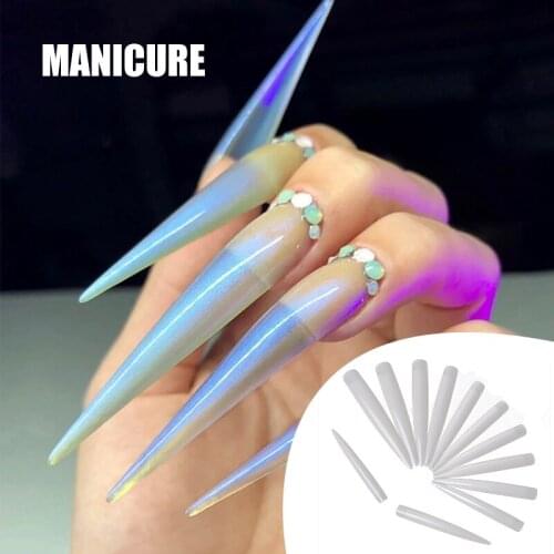 Fake Nails Long Salon Nail Stickers Finished Nail Stickers Removable Portable And Fasionable 120pcs Nails Accesorios