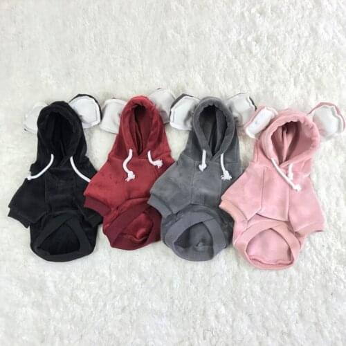 Pug Clothes French Bulldog Clothing Warm Dog Clothes Winter Pet Coat Hoodie Outfit Cat Poodle Schnauzer Corgi Dog Costume