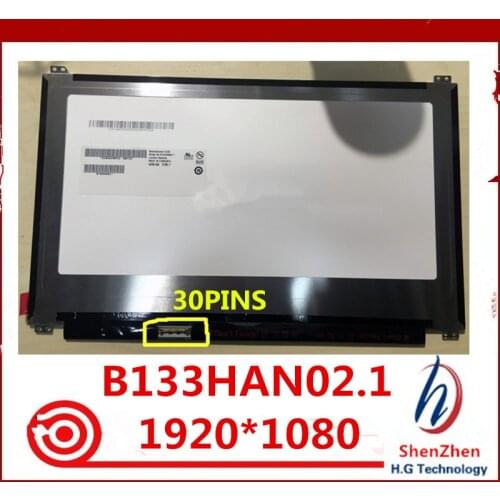 Original B133HAN02.1 30PIN FHD 1920*1080 for laptop screen panel