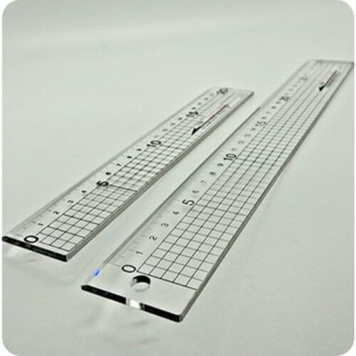 Original PE 20cm/30cm Steel Edge Ruler Measuring Cutting Cloth DIY Sewing Patchwork Neccessory Hand Tools Accessories Durable