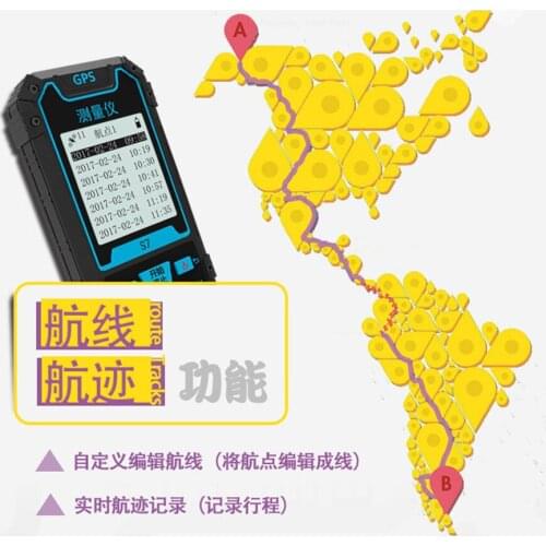GPS-S7 Easy to Hold Outdoor Handheld GPS Locator Longitude Satellite Navigator Marine Coordinate Altitude Measuring Instrume