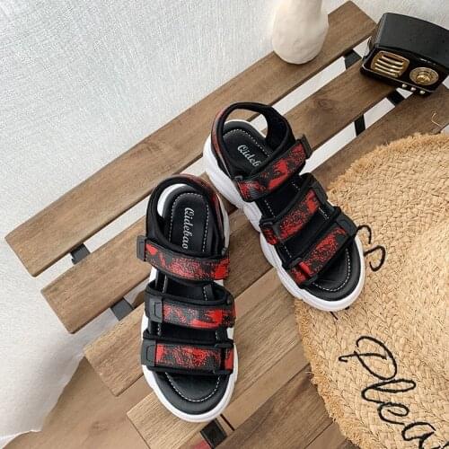 Womens Sandals Women Shoes Summer Shoes for Women Sports Sandals Nice New Wild Sponge Cake Thick Bottom Roman Womens Sandals