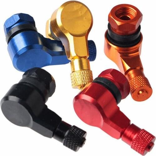 2pcs 90 Degree Angle Aluminum Alloy Valve Stem Motorcycle Wheel Tire Tubeless Valve Stems For Rim Wheel Parts CNC Motorcycle Rim