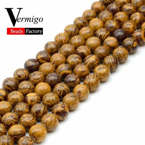 Elephant Jaspers Round Loose Beads 6 8 10mm Natural Minerals Stone Beads For Jewelry Making Diy Bracelet 15"
