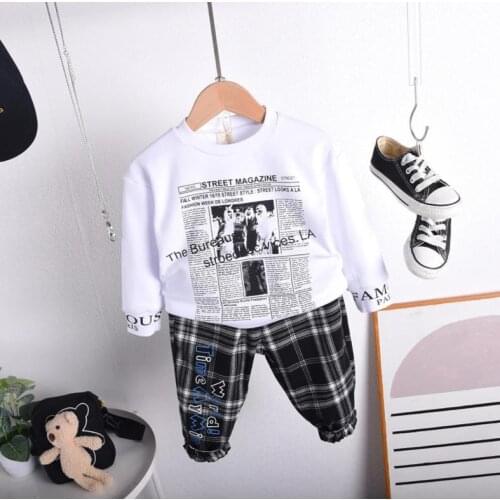 Toddler Tracksuits Boys Clothing Set Children Clothing Suits For Boys Clothes T-Shirts+Pants Spring Autumn Kids Sport Suit 2-7Y