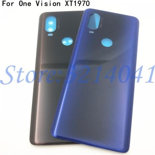 Glass Battery Door Back Cover Housing Case For Motorola One Vision P50 XT1970 Battery Cover For Moto One Vision Battery Cover