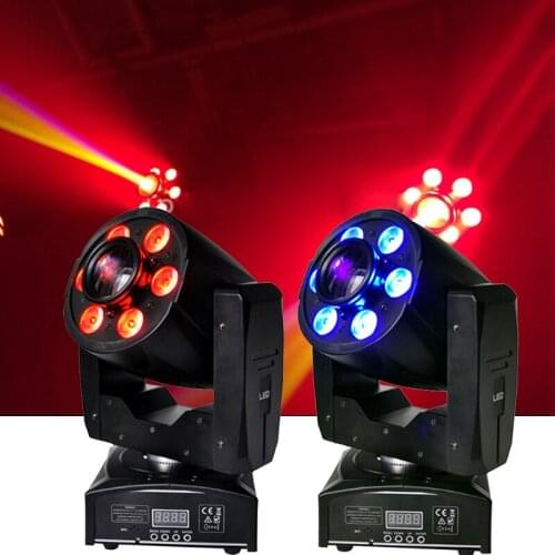 2 Pieces 30w spot +6x12w wash LED moving head light DMX effects stage lighting for DJ disco music dance floor party spotlights