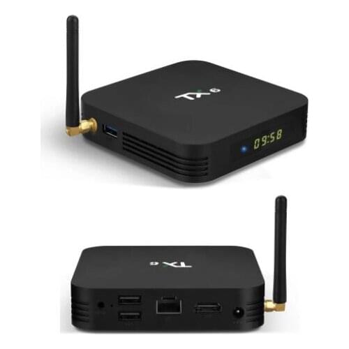Tanix TX6 android TV Box 9.0 Allwinner H6 4GB 32GB/64GB 2.4G 5G WiFi BT4.1 Support 4K H.265 optional g10 air mouse