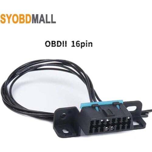 Universal OBD 16pin Plug for Vehicle Truck Scanner Refit Connector Odb2 16 Pin Female Spliter to Open End Cable for Motorcycle