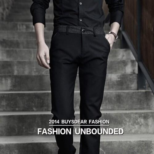 Spring And Autumn Male Casual Dress Pants Regular Skinny Men Suit Pants Commercial Western-Style Business Men Pants