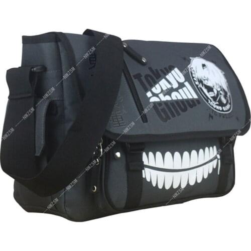 Japanese Anime Tokyo Ghoul Cosplay Messenger Bag School Students Shoulder Ken Kaneki Oxford Travel Mens Satchel Gift