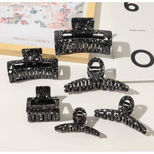 Plastic Rectangle Hair Claws Claw Clip Barrette Crab Hair Claws Bath Clip Ponytail Clip For Women Girls Hair Accessories Gift