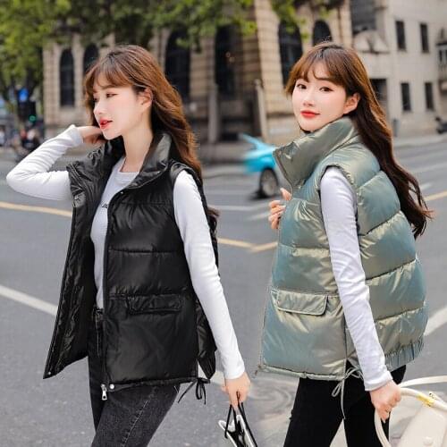 Women Vest Winter Coat Cotton Jacket Female Warm Vest Womens Femme Veste 2021 clothes Korean Fashion Plus Size