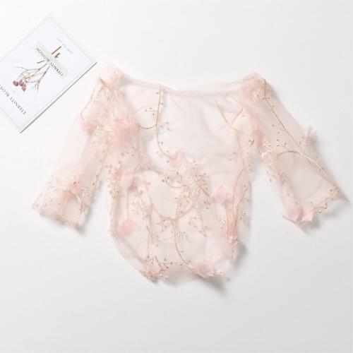 2020 baby jumpsuit toddler newborn birthday costume photo props organza romper photography decoration