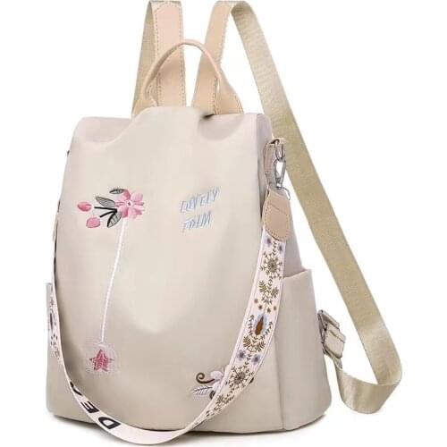 2021 Waterproof Classic New Style Travel Handbag Unisex Women School Shopping Solid Color Student Casual Backpack