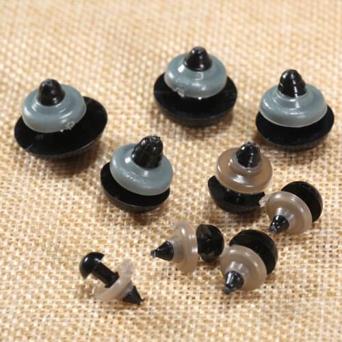 60 Sets 6-20mm Black Plastic Safety Eyes with Washers For Teddy Bear/Dolls/Toy Animal/Felting Safety Eyes for DIY Sewing Making