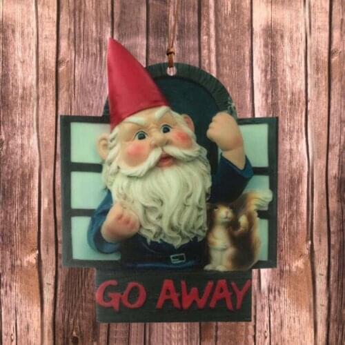 Acrylic Garden Dwarf Pendant Ornament Creative Resin Fist Middle Finger Dwarf Decoration Outdoor Courtyard Garden Sculptures