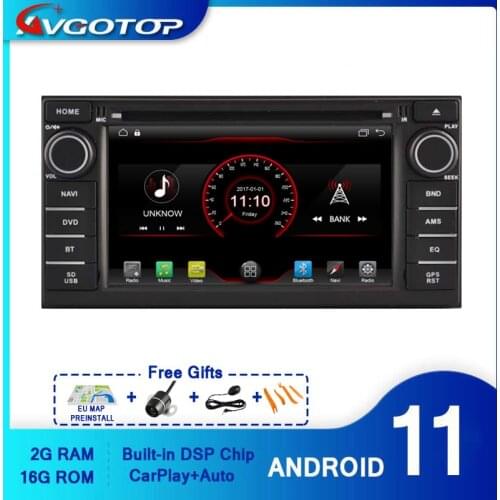 AVGOTOP Android 10 WINCE Bluetooth GPS Car Radio DVD Player For NISSAN JUKE ALMERA 2014 2G 16G Vehicle Multimedia